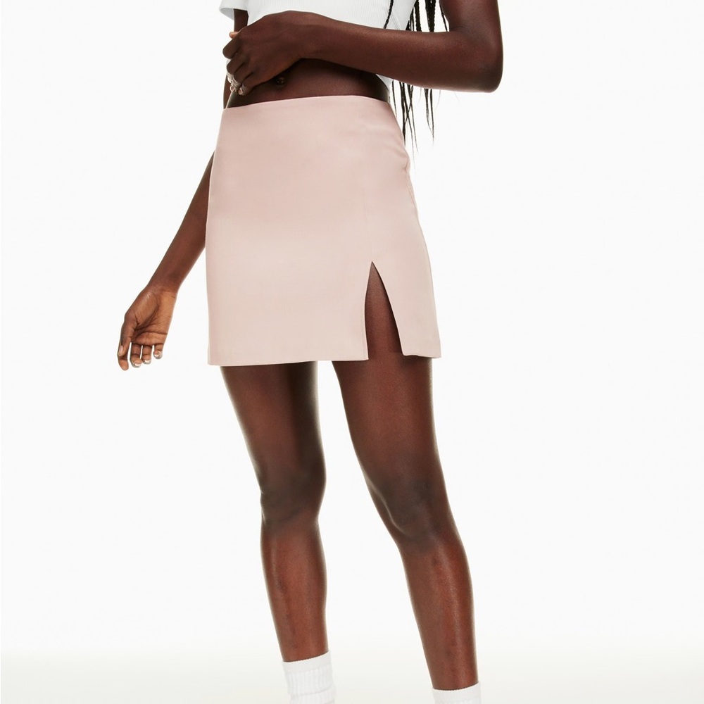 Aritzia Sunday Best Pink Skirt with Side Slit